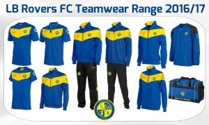 LB Rovers FC Teamwear Range